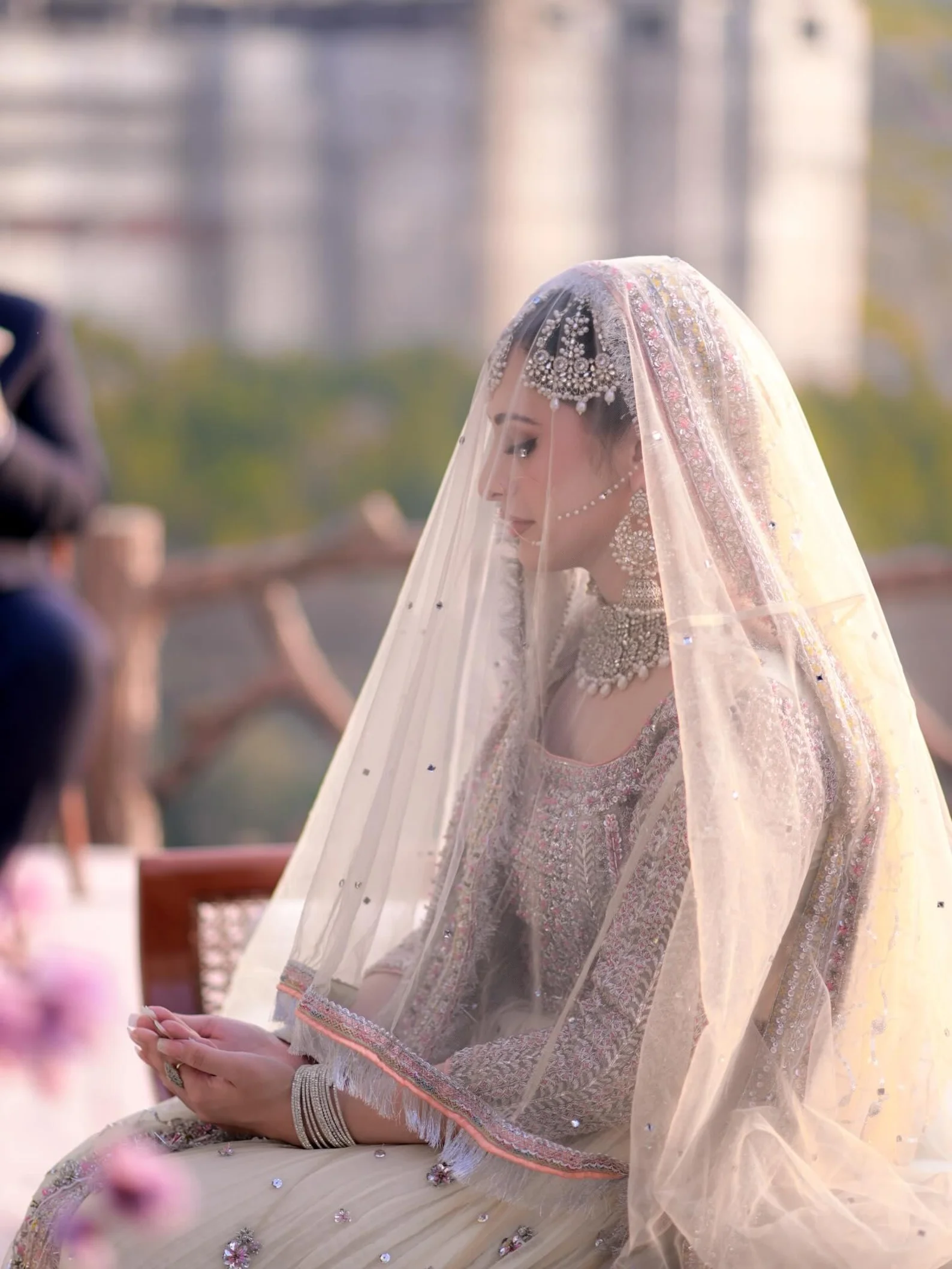 Soft Net Wedding Veil Bridal Dupatta US