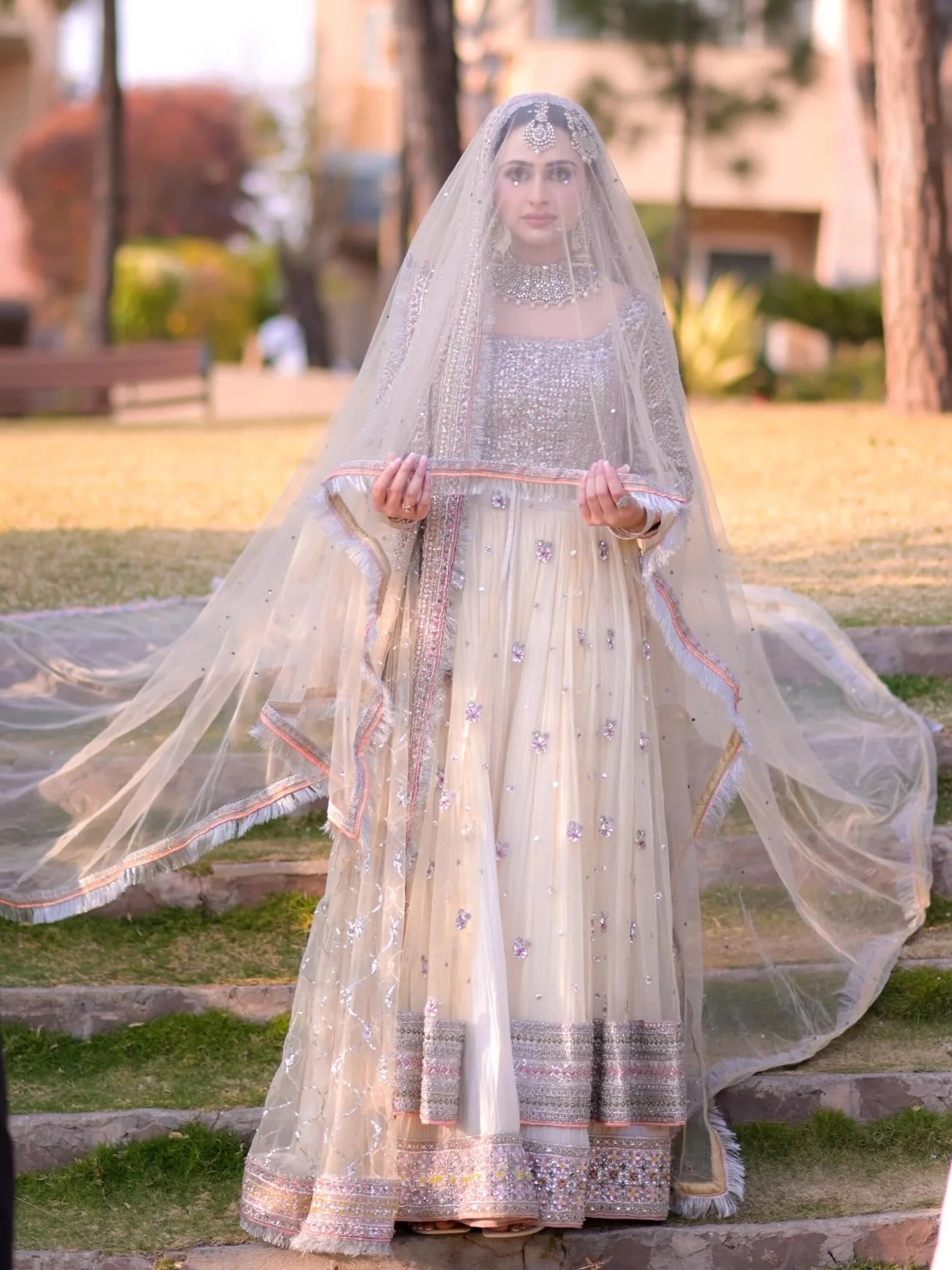Soft Net Wedding Veil Bridal Dupatta US